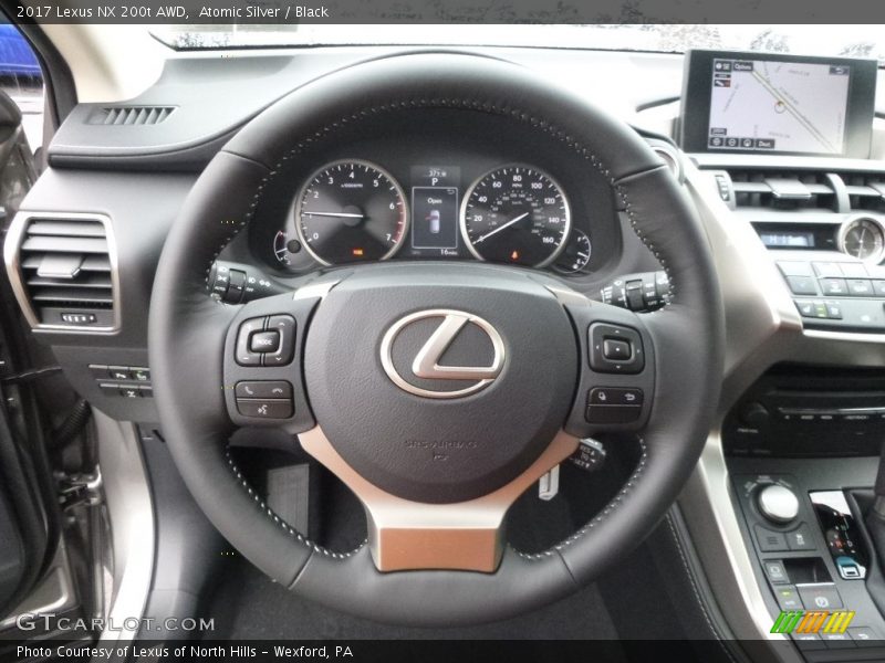 Atomic Silver / Black 2017 Lexus NX 200t AWD