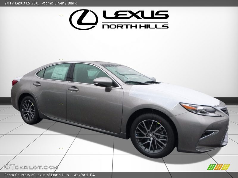 Atomic Silver / Black 2017 Lexus ES 350