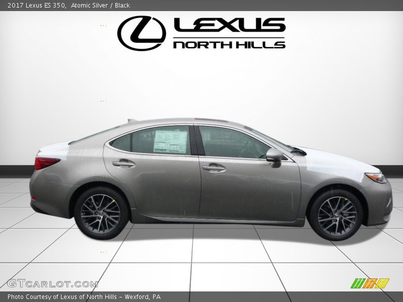 Atomic Silver / Black 2017 Lexus ES 350