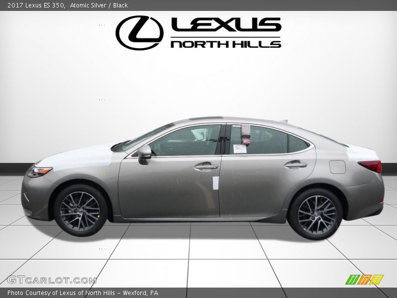 Atomic Silver / Black 2017 Lexus ES 350