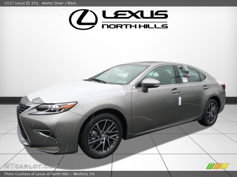 Atomic Silver / Black 2017 Lexus ES 350