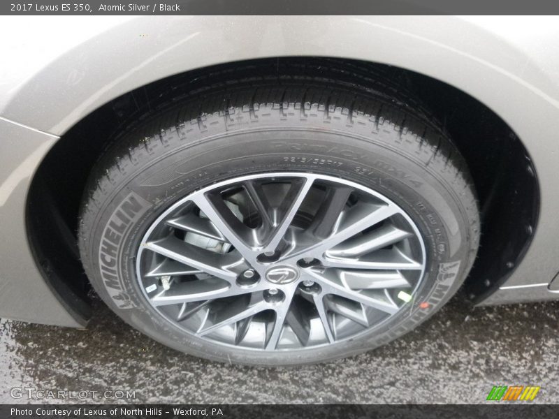 Atomic Silver / Black 2017 Lexus ES 350