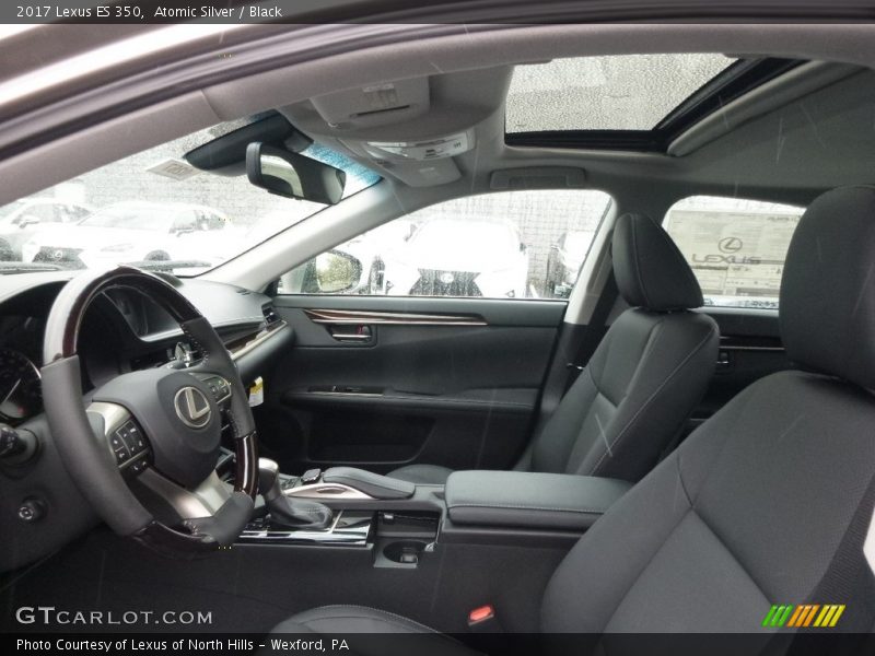 Atomic Silver / Black 2017 Lexus ES 350