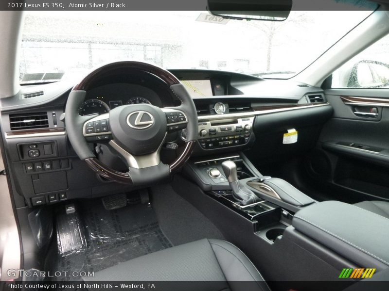 Atomic Silver / Black 2017 Lexus ES 350
