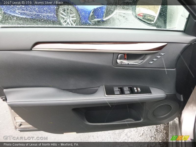 Atomic Silver / Black 2017 Lexus ES 350