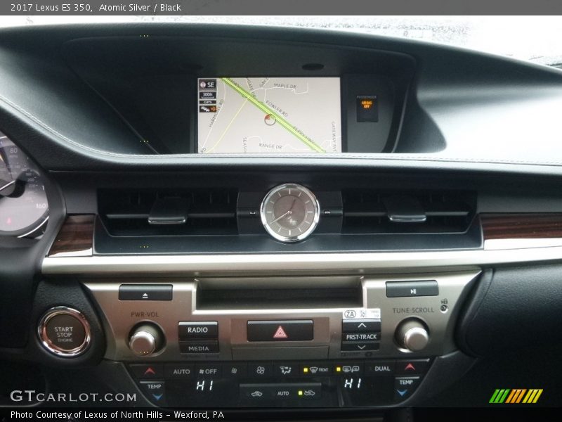 Atomic Silver / Black 2017 Lexus ES 350