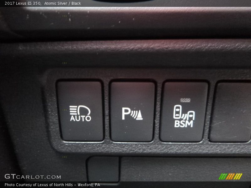 Atomic Silver / Black 2017 Lexus ES 350