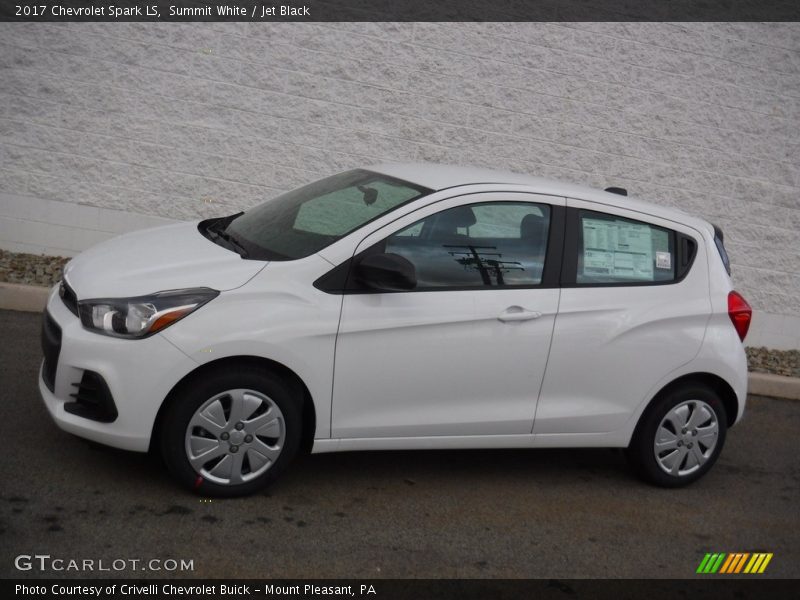 Summit White / Jet Black 2017 Chevrolet Spark LS