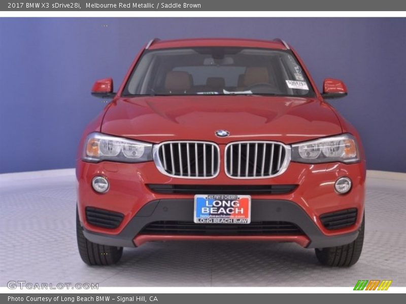 Melbourne Red Metallic / Saddle Brown 2017 BMW X3 sDrive28i