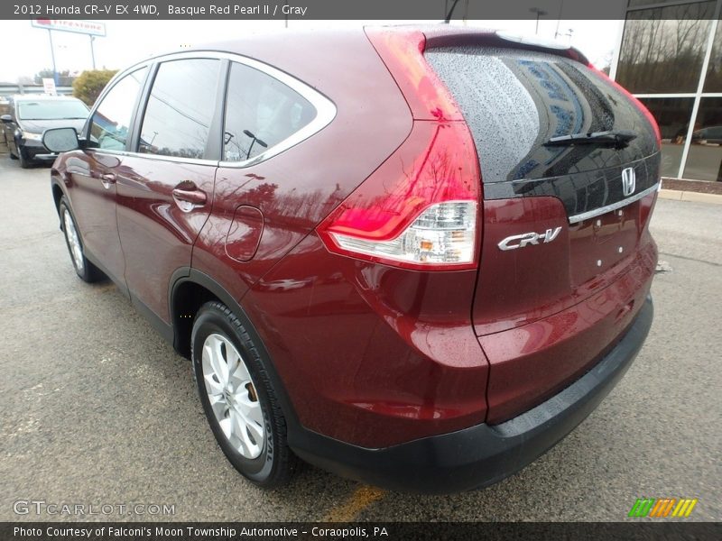 Basque Red Pearl II / Gray 2012 Honda CR-V EX 4WD