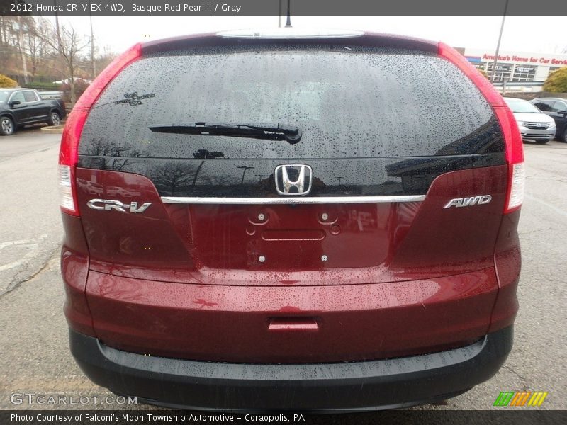 Basque Red Pearl II / Gray 2012 Honda CR-V EX 4WD