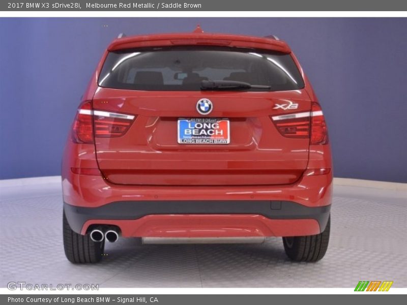 Melbourne Red Metallic / Saddle Brown 2017 BMW X3 sDrive28i
