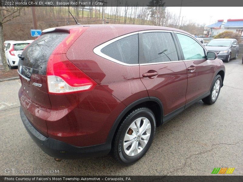 Basque Red Pearl II / Gray 2012 Honda CR-V EX 4WD