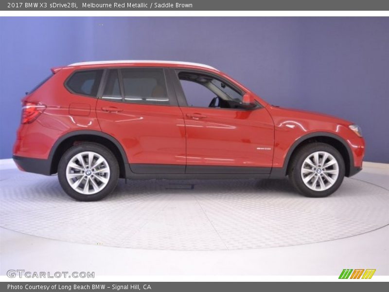 Melbourne Red Metallic / Saddle Brown 2017 BMW X3 sDrive28i