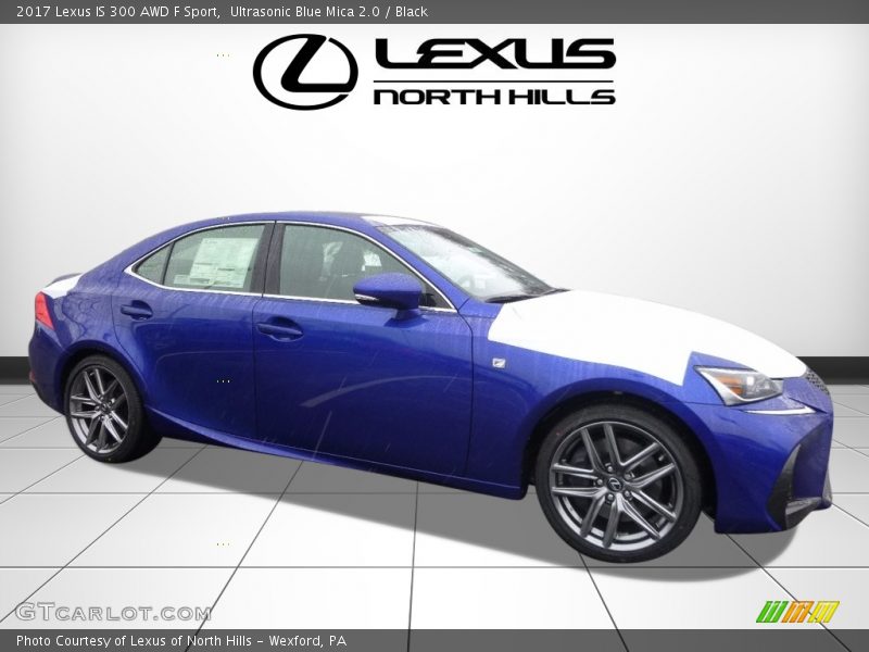 Ultrasonic Blue Mica 2.0 / Black 2017 Lexus IS 300 AWD F Sport