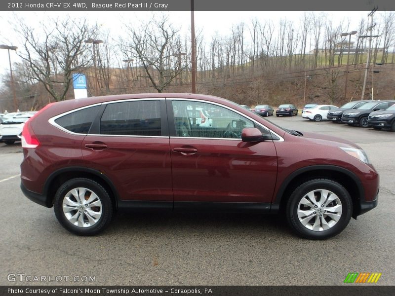 Basque Red Pearl II / Gray 2012 Honda CR-V EX 4WD