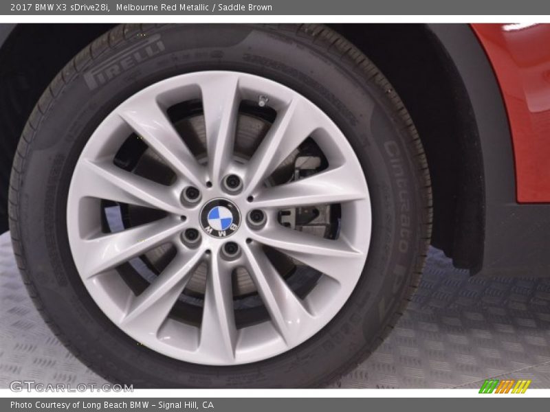 Melbourne Red Metallic / Saddle Brown 2017 BMW X3 sDrive28i