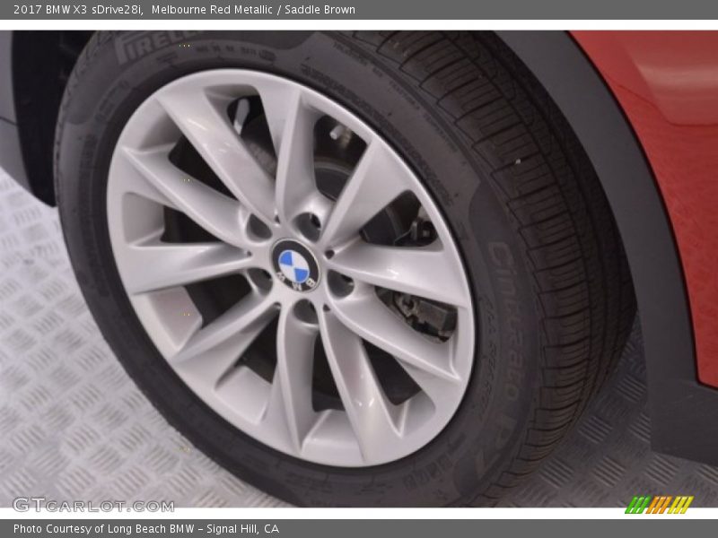 Melbourne Red Metallic / Saddle Brown 2017 BMW X3 sDrive28i