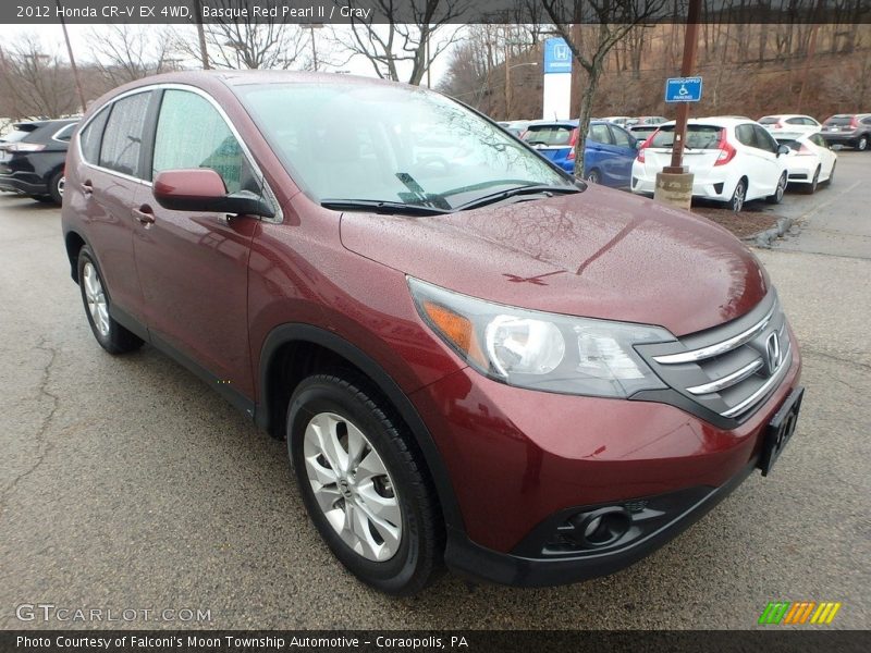 Basque Red Pearl II / Gray 2012 Honda CR-V EX 4WD