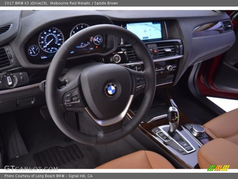 Melbourne Red Metallic / Saddle Brown 2017 BMW X3 sDrive28i