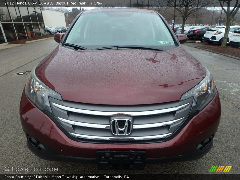 Basque Red Pearl II / Gray 2012 Honda CR-V EX 4WD