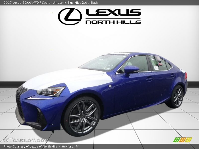 Ultrasonic Blue Mica 2.0 / Black 2017 Lexus IS 300 AWD F Sport