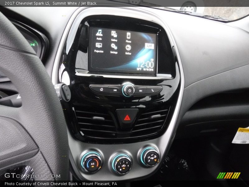 Summit White / Jet Black 2017 Chevrolet Spark LS