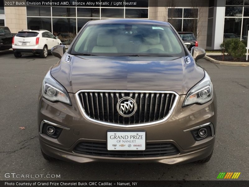 Bronze Alloy Metallic / Light Neutral 2017 Buick Envision Preferred AWD