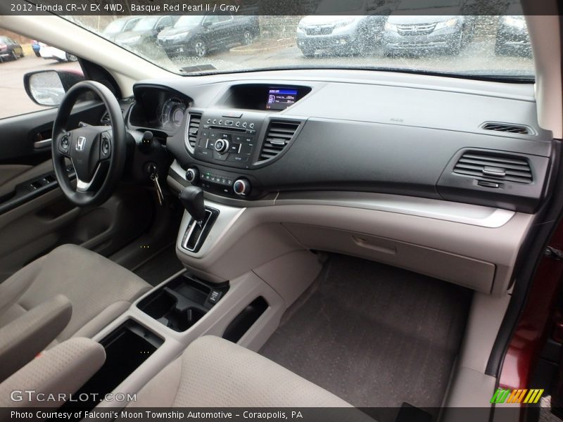 Basque Red Pearl II / Gray 2012 Honda CR-V EX 4WD