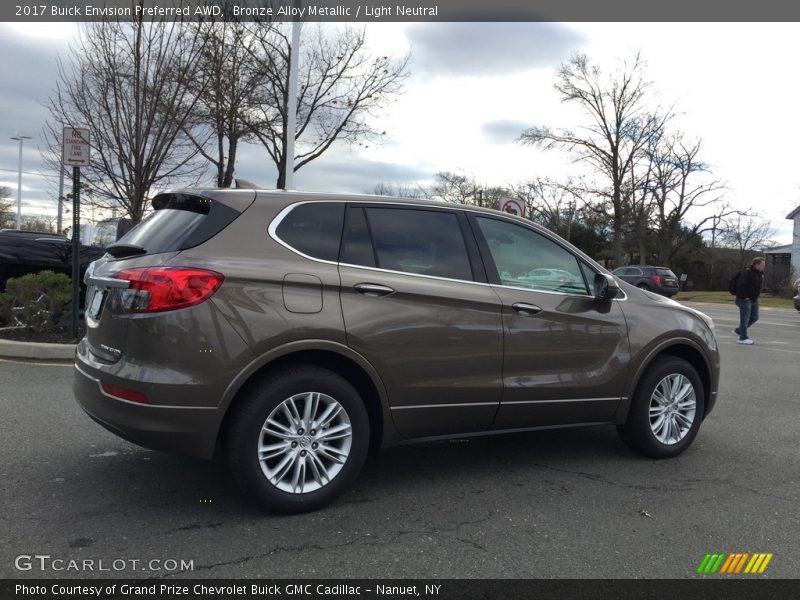 Bronze Alloy Metallic / Light Neutral 2017 Buick Envision Preferred AWD