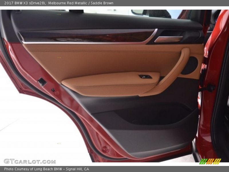 Melbourne Red Metallic / Saddle Brown 2017 BMW X3 sDrive28i