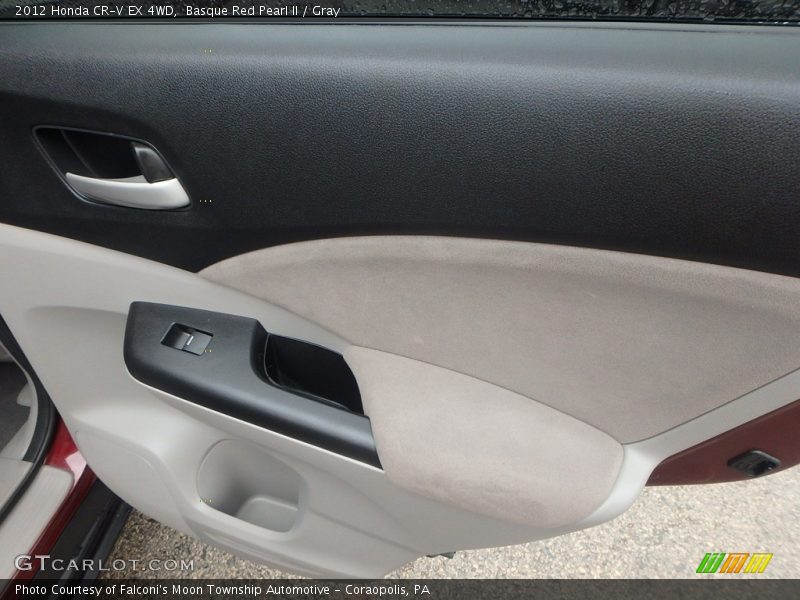 Basque Red Pearl II / Gray 2012 Honda CR-V EX 4WD