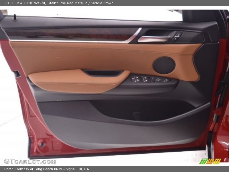 Melbourne Red Metallic / Saddle Brown 2017 BMW X3 sDrive28i