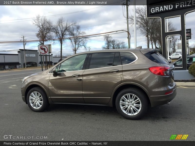 Bronze Alloy Metallic / Light Neutral 2017 Buick Envision Preferred AWD