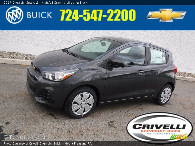 Nightfall Gray Metallic / Jet Black 2017 Chevrolet Spark LS