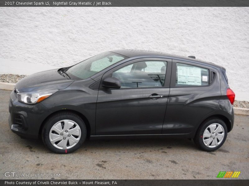 Nightfall Gray Metallic / Jet Black 2017 Chevrolet Spark LS