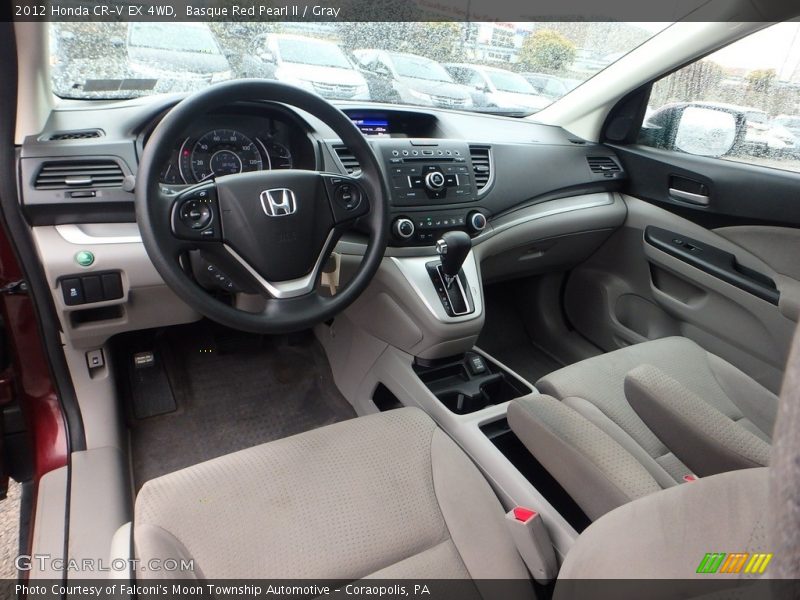 Basque Red Pearl II / Gray 2012 Honda CR-V EX 4WD