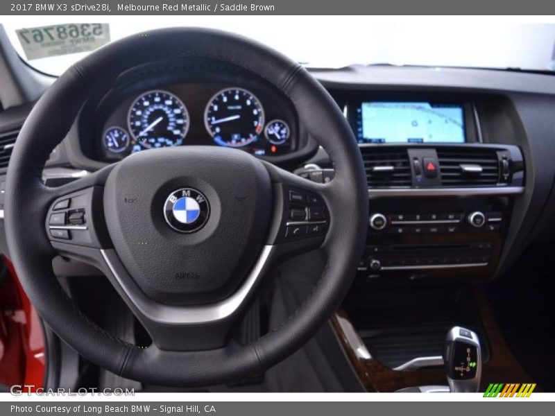 Melbourne Red Metallic / Saddle Brown 2017 BMW X3 sDrive28i