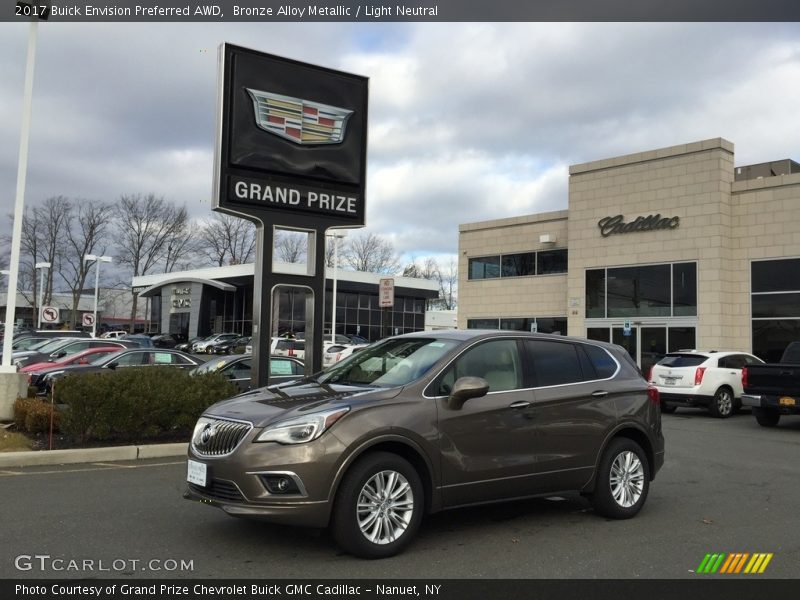 Bronze Alloy Metallic / Light Neutral 2017 Buick Envision Preferred AWD