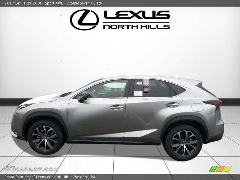 Atomic Silver / Black 2017 Lexus NX 200t F Sport AWD