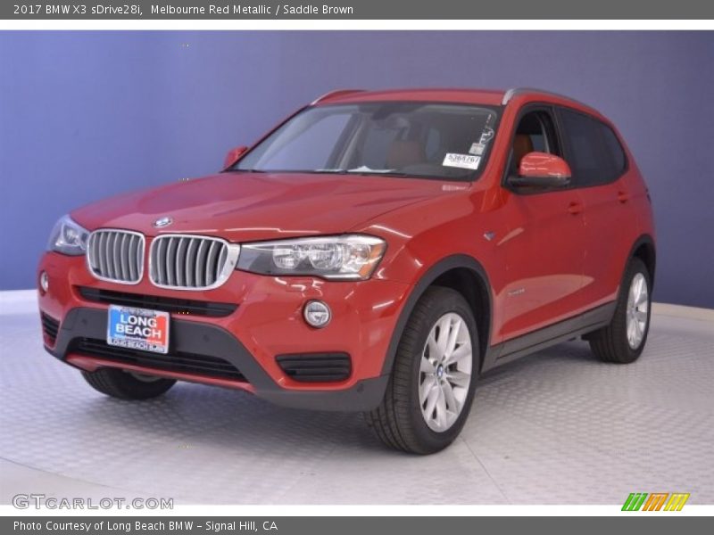 Melbourne Red Metallic / Saddle Brown 2017 BMW X3 sDrive28i