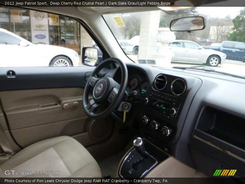 Deep Cherry Red Crystal Pearl / Dark Slate Gray/Light Pebble Beige 2012 Jeep Patriot Sport