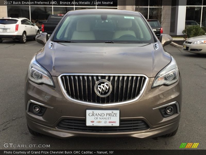Bronze Alloy Metallic / Light Neutral 2017 Buick Envision Preferred AWD