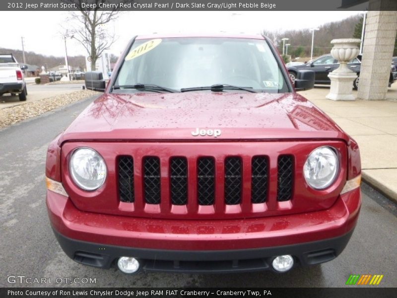 Deep Cherry Red Crystal Pearl / Dark Slate Gray/Light Pebble Beige 2012 Jeep Patriot Sport