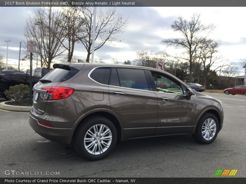 Bronze Alloy Metallic / Light Neutral 2017 Buick Envision Preferred AWD