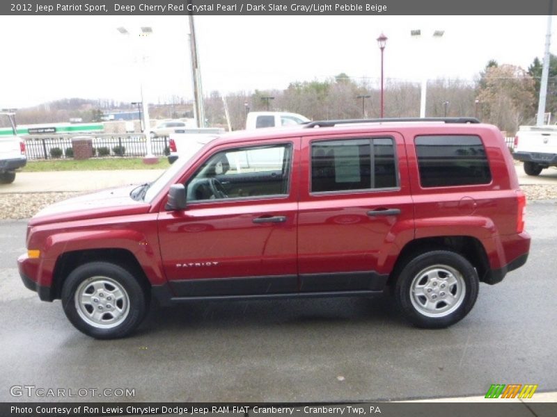 Deep Cherry Red Crystal Pearl / Dark Slate Gray/Light Pebble Beige 2012 Jeep Patriot Sport