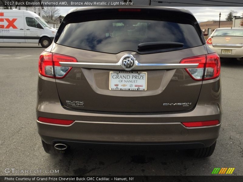 Bronze Alloy Metallic / Light Neutral 2017 Buick Envision Preferred AWD