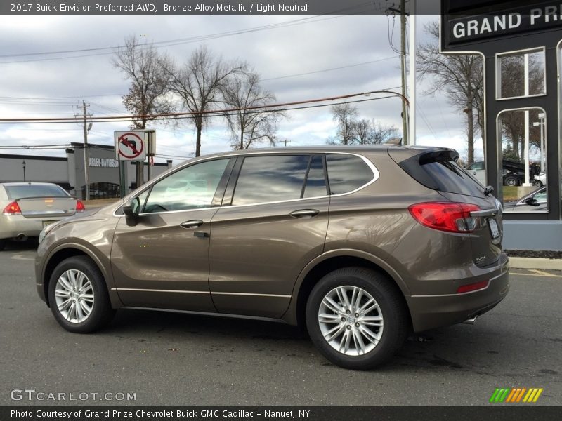 Bronze Alloy Metallic / Light Neutral 2017 Buick Envision Preferred AWD