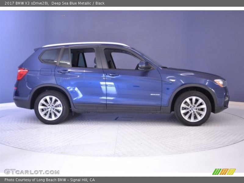 Deep Sea Blue Metallic / Black 2017 BMW X3 sDrive28i
