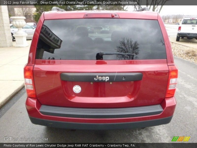 Deep Cherry Red Crystal Pearl / Dark Slate Gray/Light Pebble Beige 2012 Jeep Patriot Sport